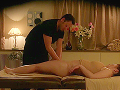 Japanese Oil Massage Sex Pleasure To Busty Wife