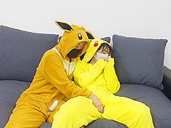 Pikachu And Eevee Fuck On The Chouch